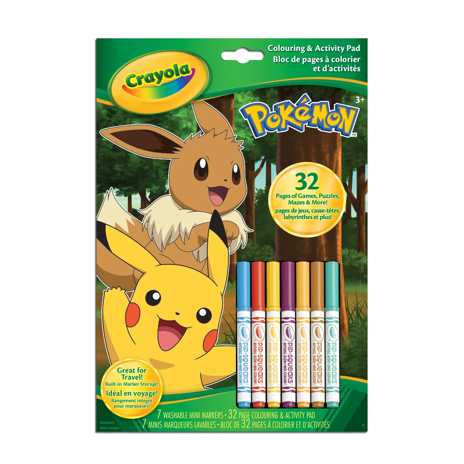 Crayola - 58980 | Pokemon Colouring and Activity Pad