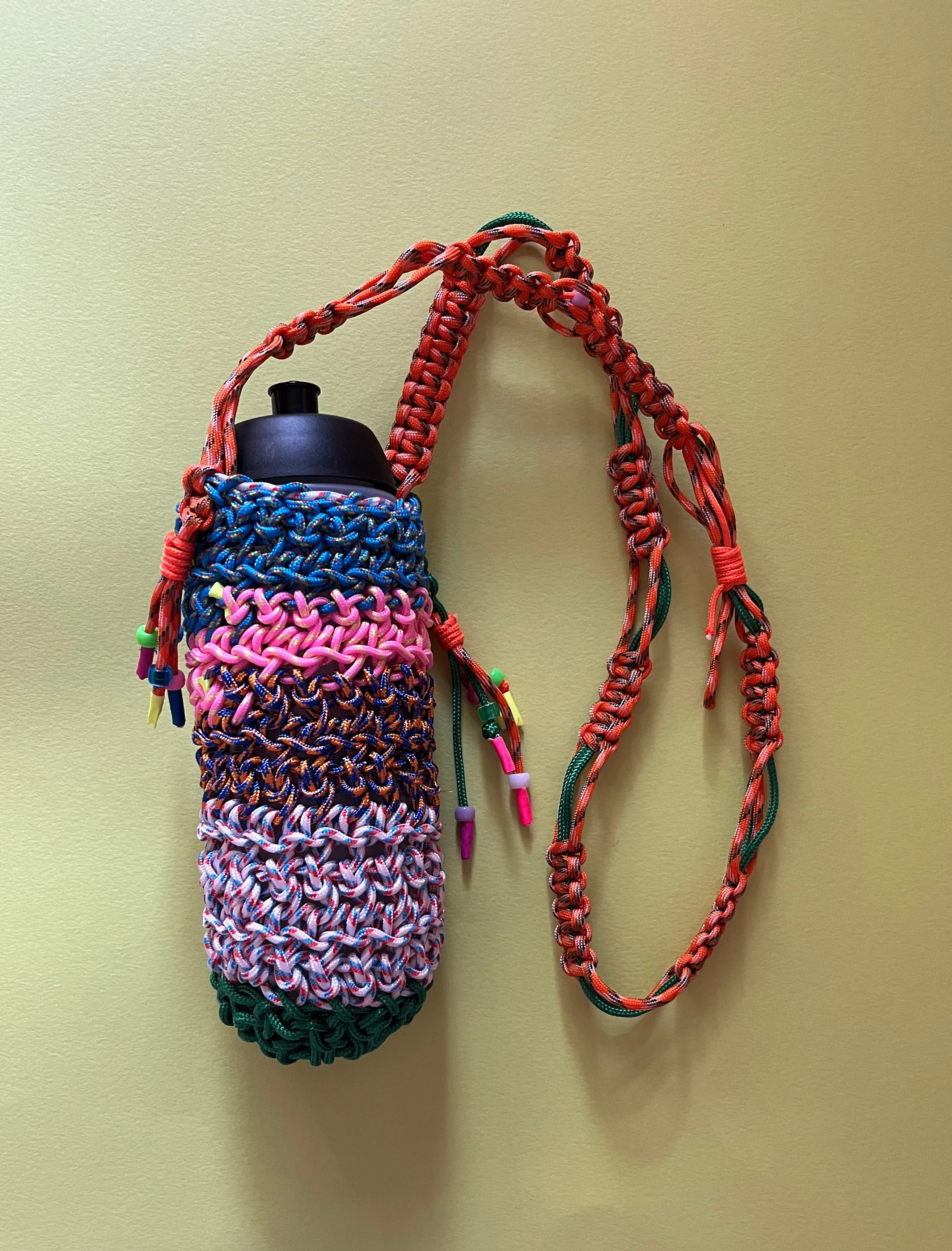 Crocheted Mini bag / bottle bag