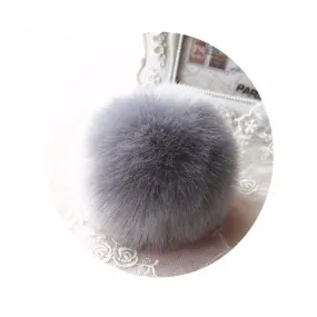 Cute Faux Rabbit Fur Ball Chain