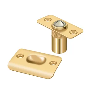 Deltana BC218R, Ball Catch, 2-1/8" x 1" Round Corners, Solid Brass