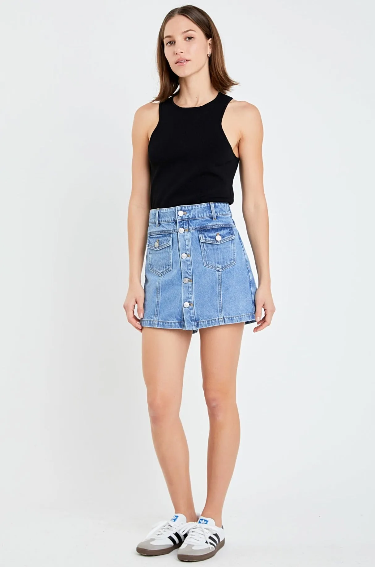 Denim Skort