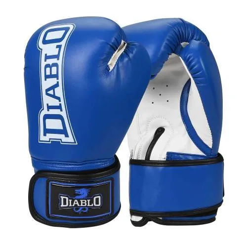 Diablo Fitness Training Synthetic Leather Blue Boxing Gloves