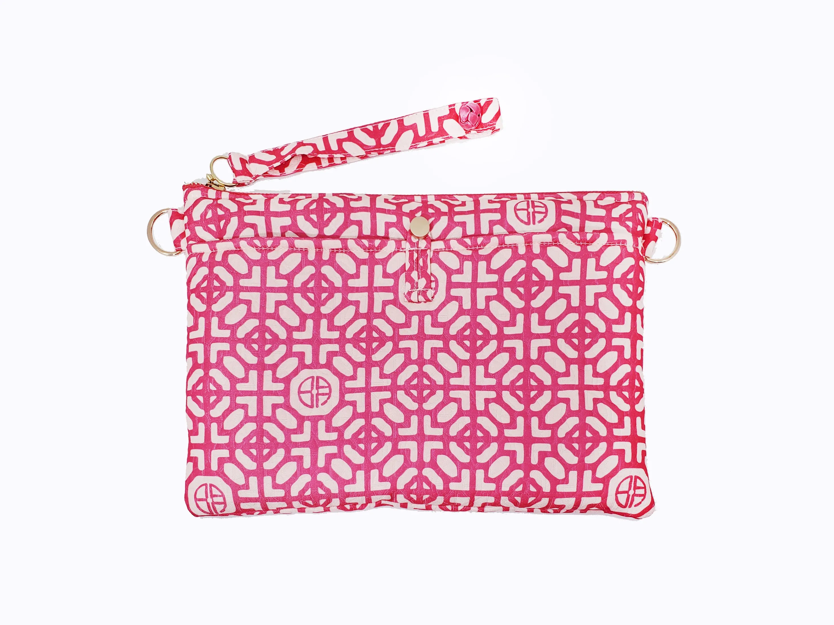 Elliotte Signature Print Clutch