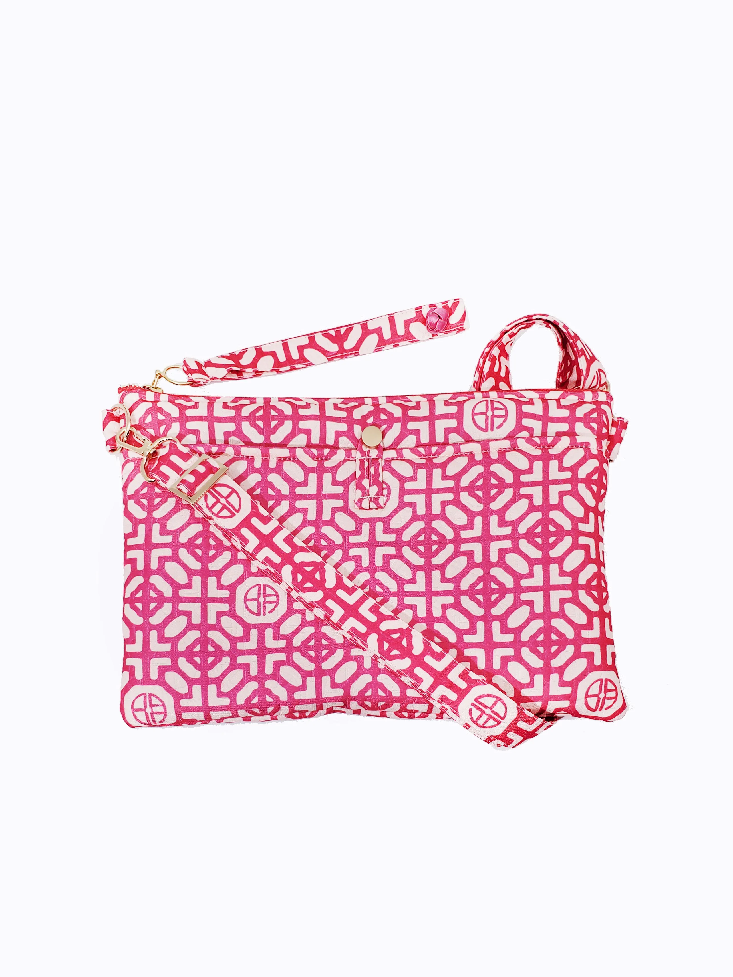 Elliotte Signature Print Clutch