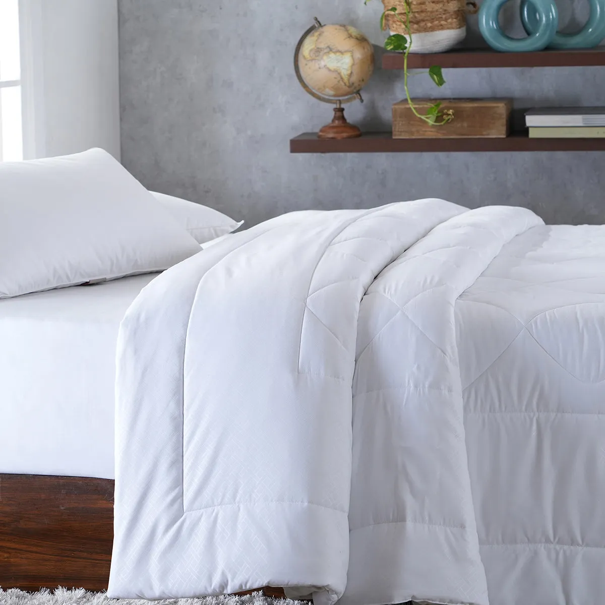 Essentials Ravel Solid White 1PC Duvet