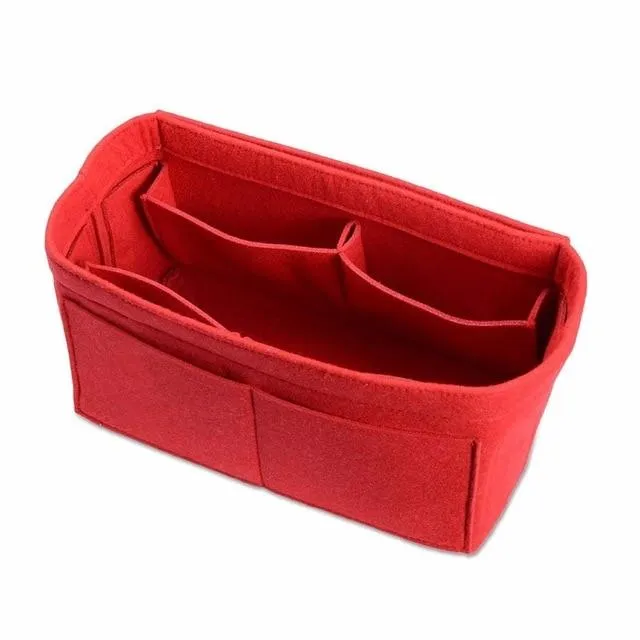 Fashionable Portable Felt Cloth Cosmetic Bags For Home Travel