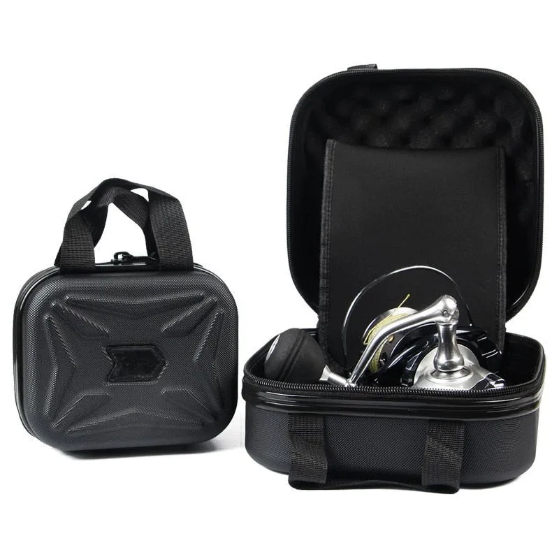 Fishing Reel Bag ABS Shell Shockproof Waterproof Storage Case Fishing Tackle Organizer Handbag