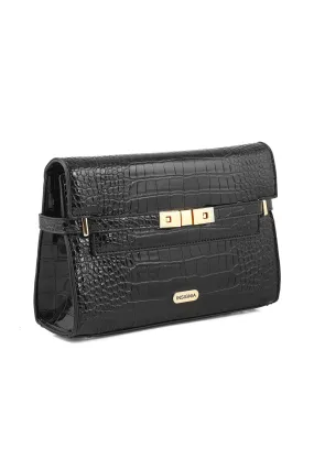 Flap Shoulder Bags B15138-Black