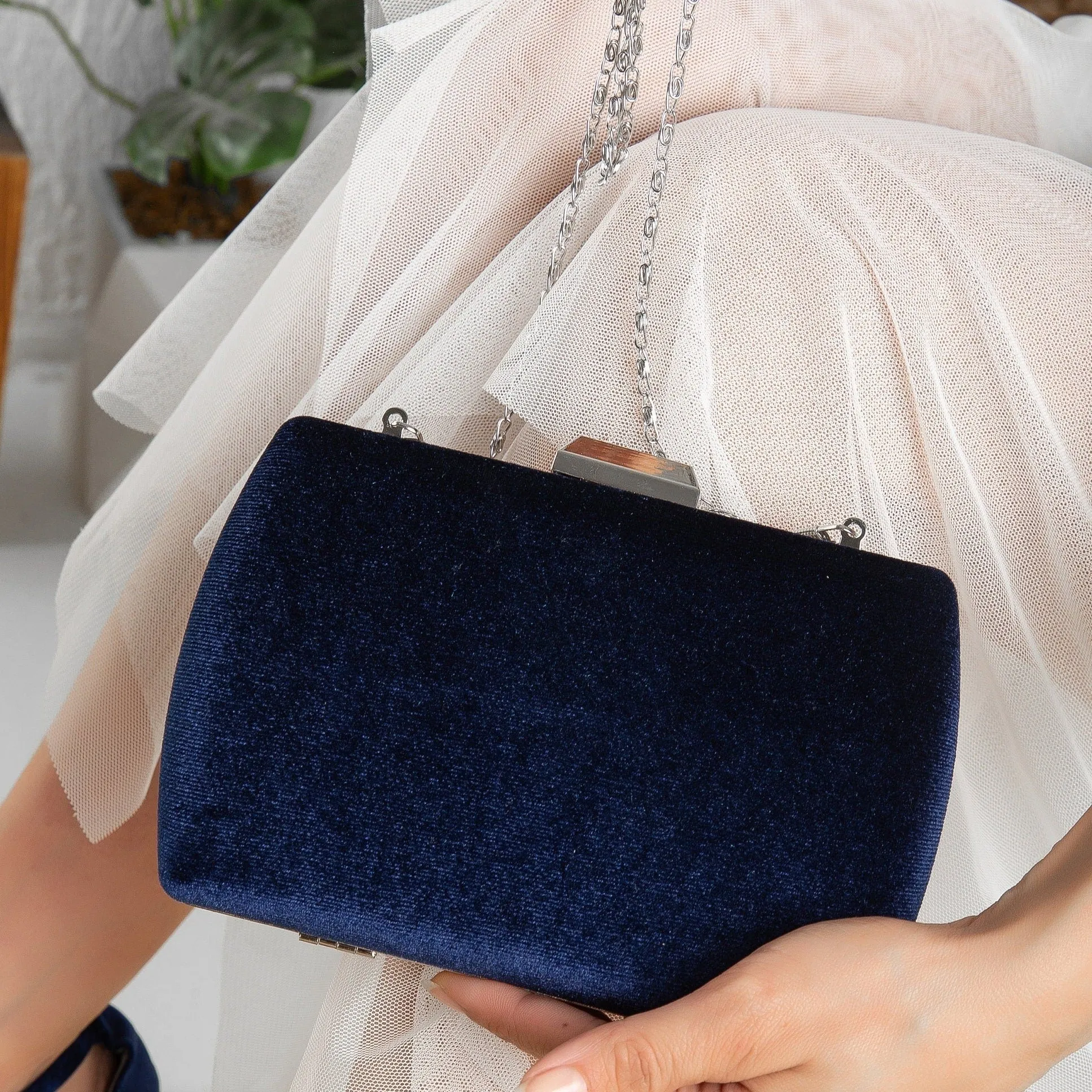 Francisca - Blue Clutch