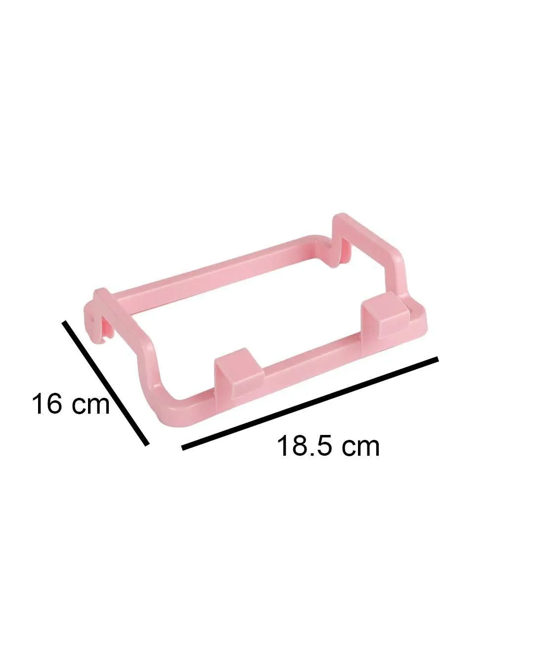 Garbage Bag Holder, Pink, Plastic, Set of 2