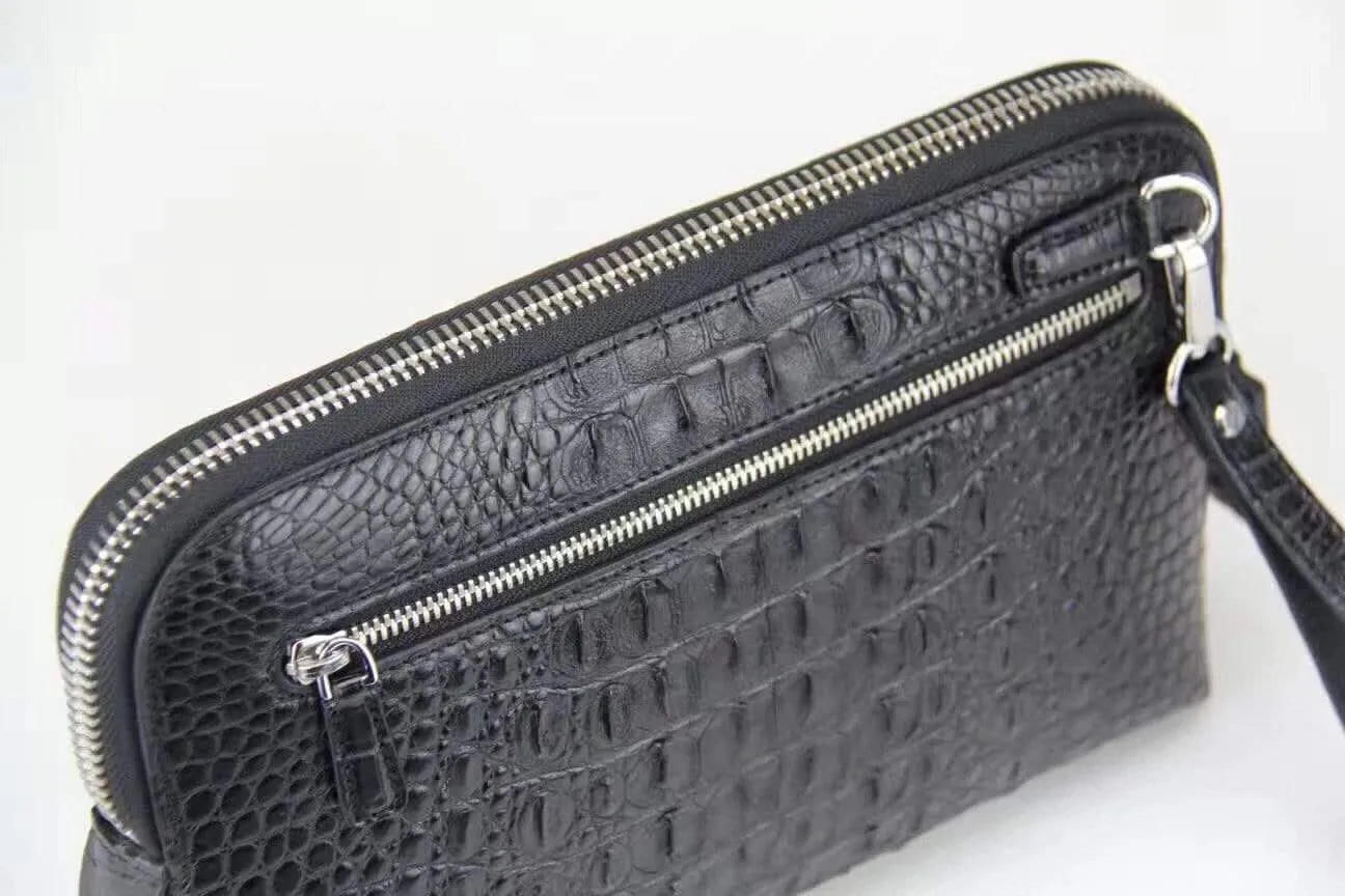 Genuine Crocodile Leather  Clutch Bag For Men