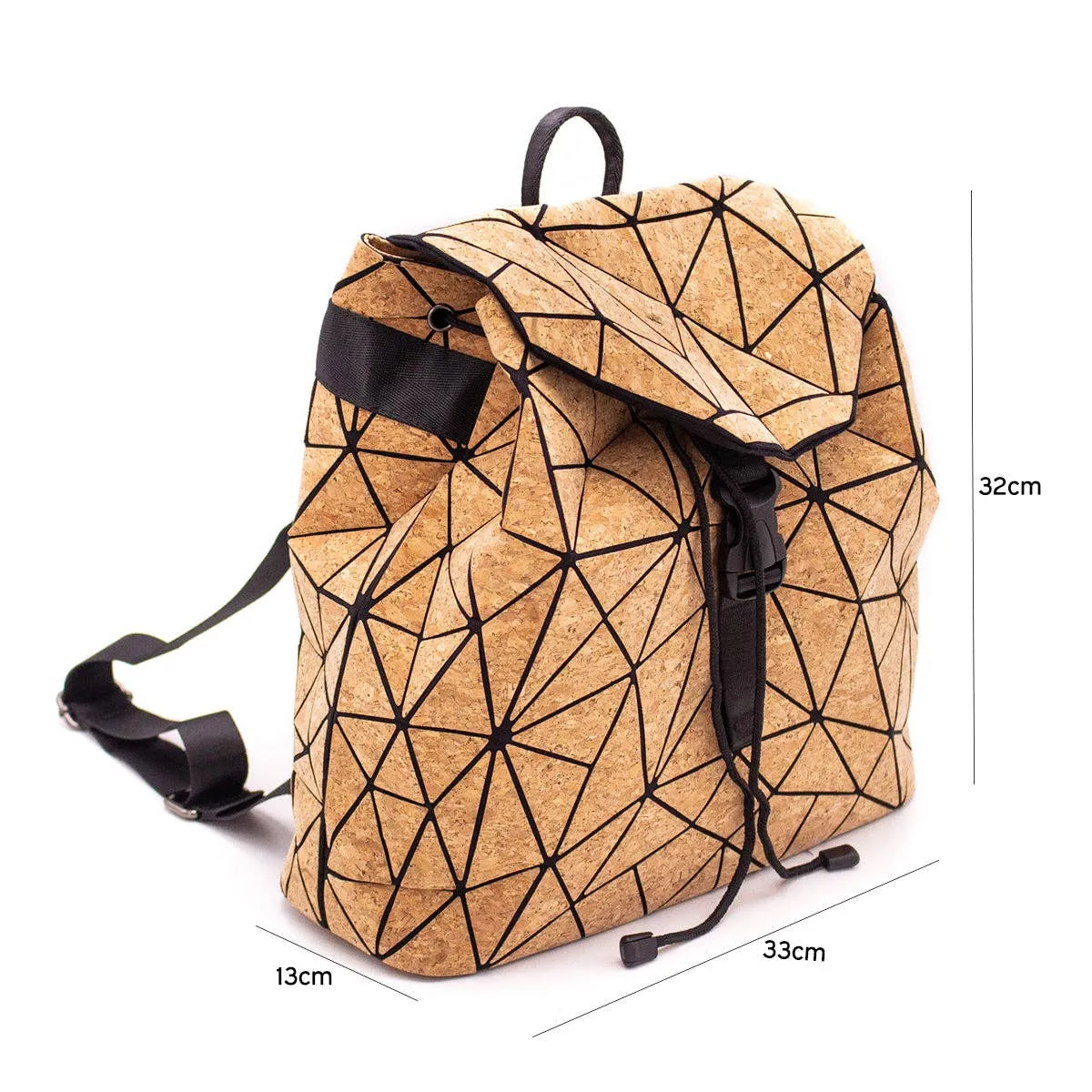 Geometric Cork Backpack BAG-2026