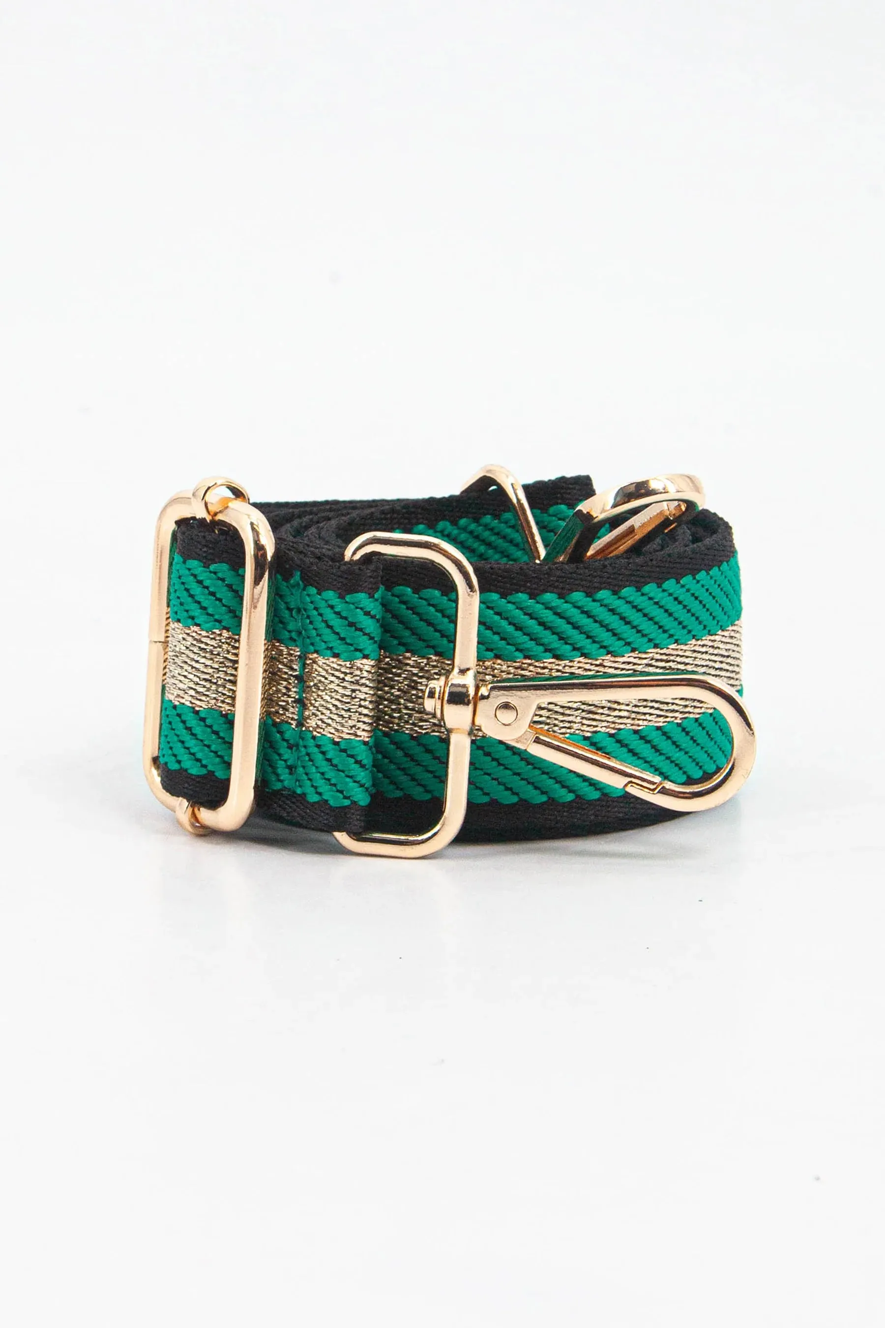 Green, Black & Gold Bag Strap