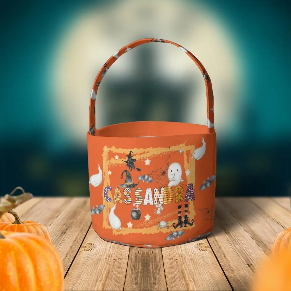 Halloween Fabric Basket, Personalised