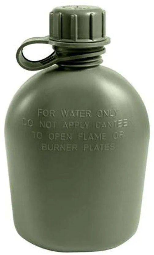 Heavy Cover Water Bottle US 1L Military