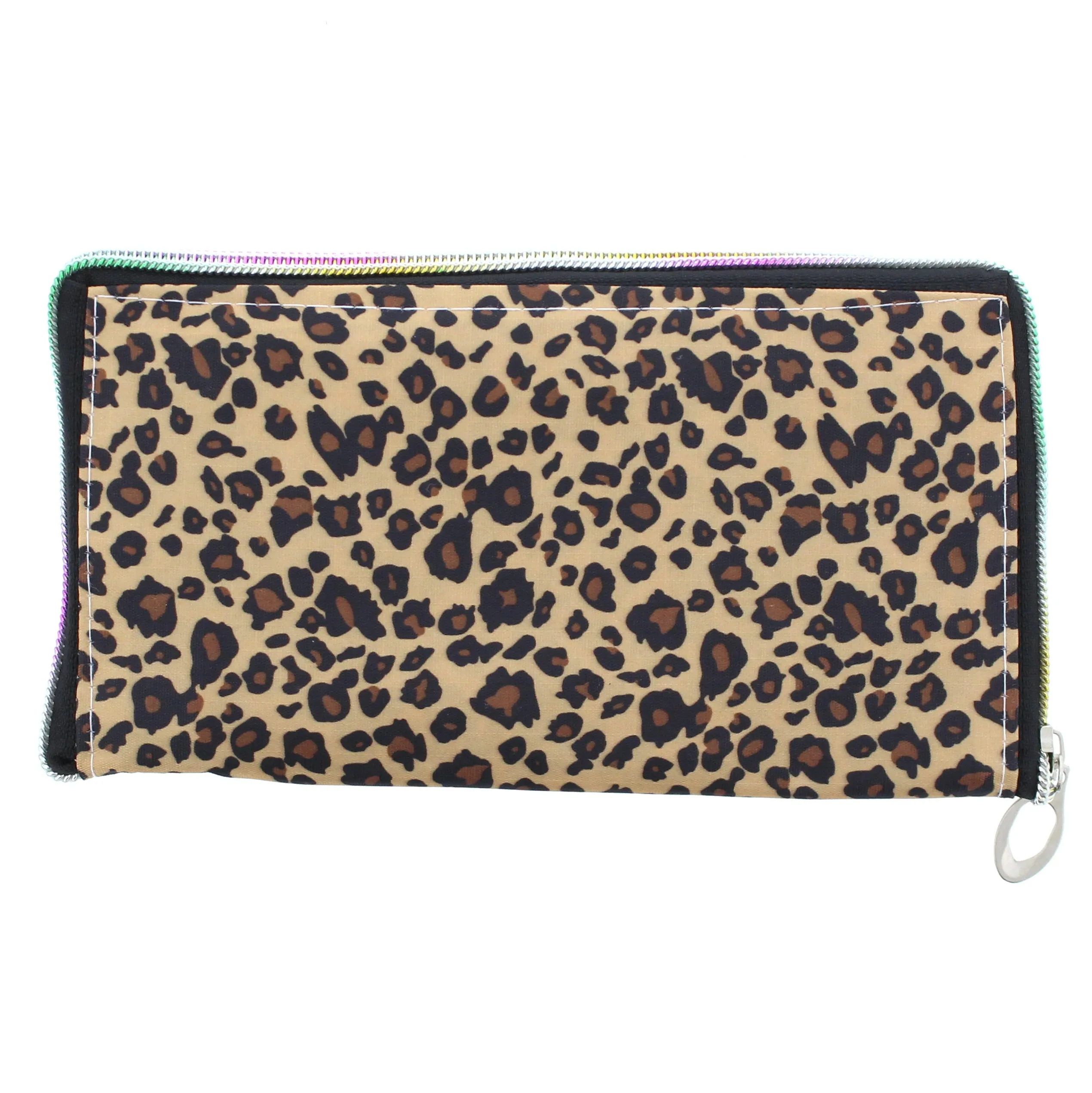 Heavy Duty Leopard Print Shopping Bag in Zip Wallet