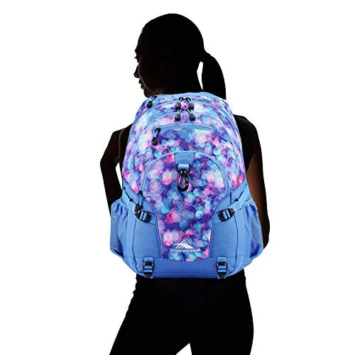 High Sierra Loop Backpack, Travel, or Work Bookbag with tablet sleeve, One Size, Shine Blue/Lapis