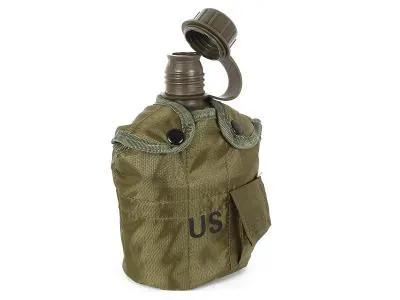 Hunting & Camping Water Bottle 1L Army Canteen Kettle With Cook Mug