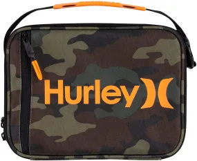 Hurley Kids' One and Only Insulated Lunch Box, Green Camo, O/S