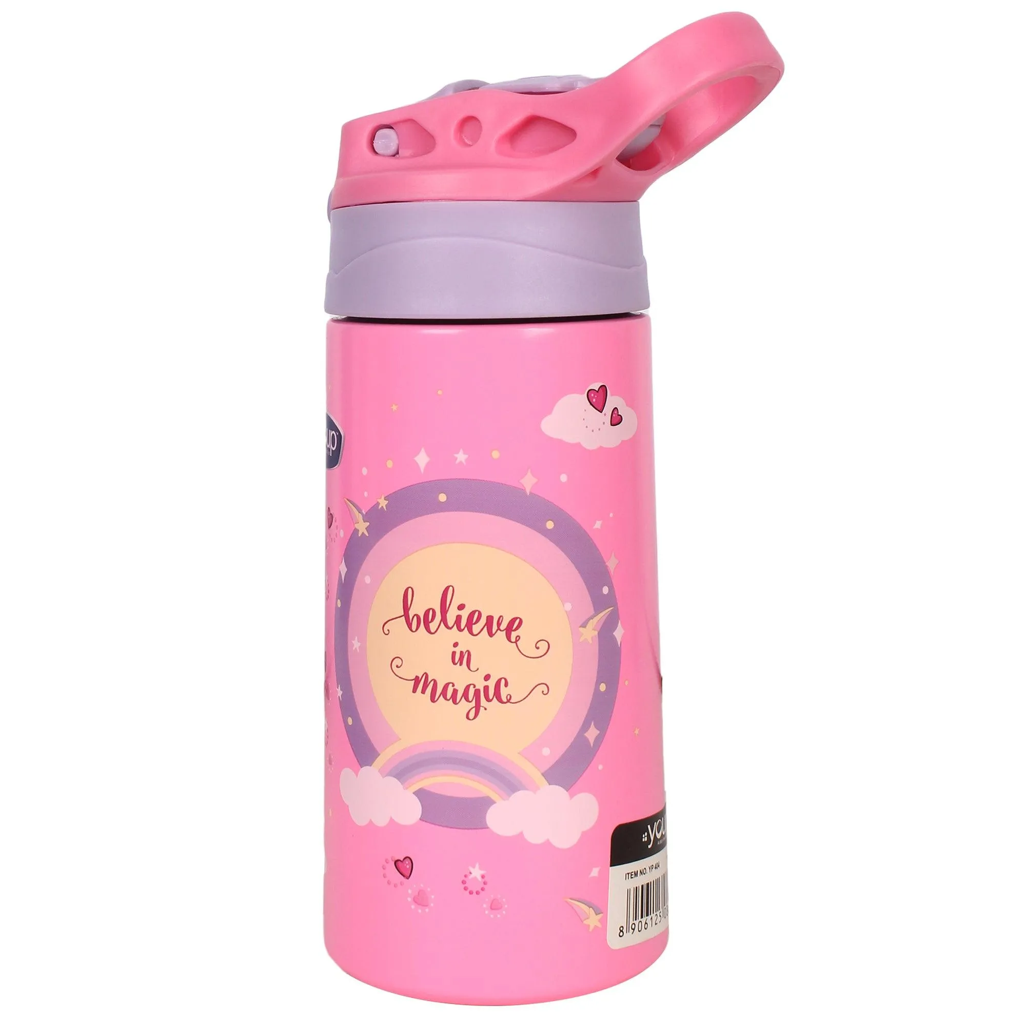 Insulated Dinasour theme kids anti-dust sipper bottle TINKLER - 400 ml Stainless steel