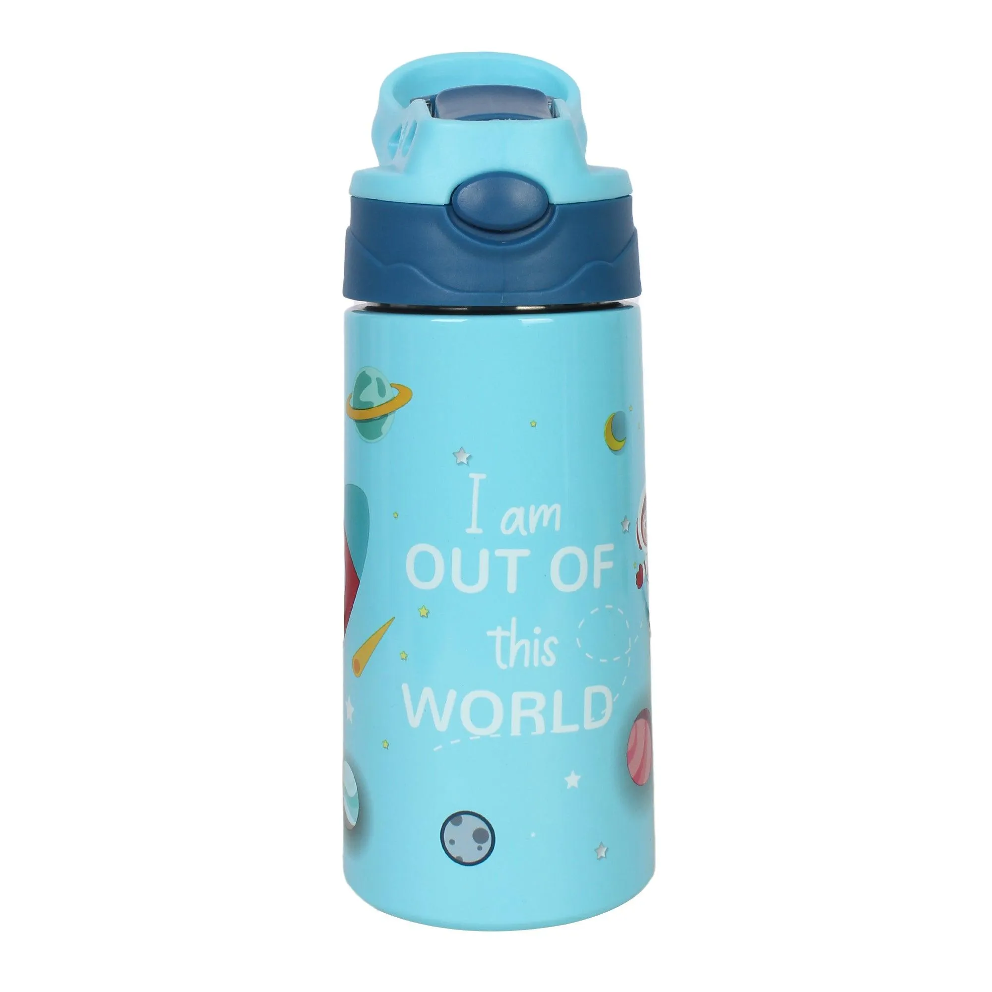 Insulated Dinasour theme kids anti-dust sipper bottle TINKLER - 400 ml Stainless steel