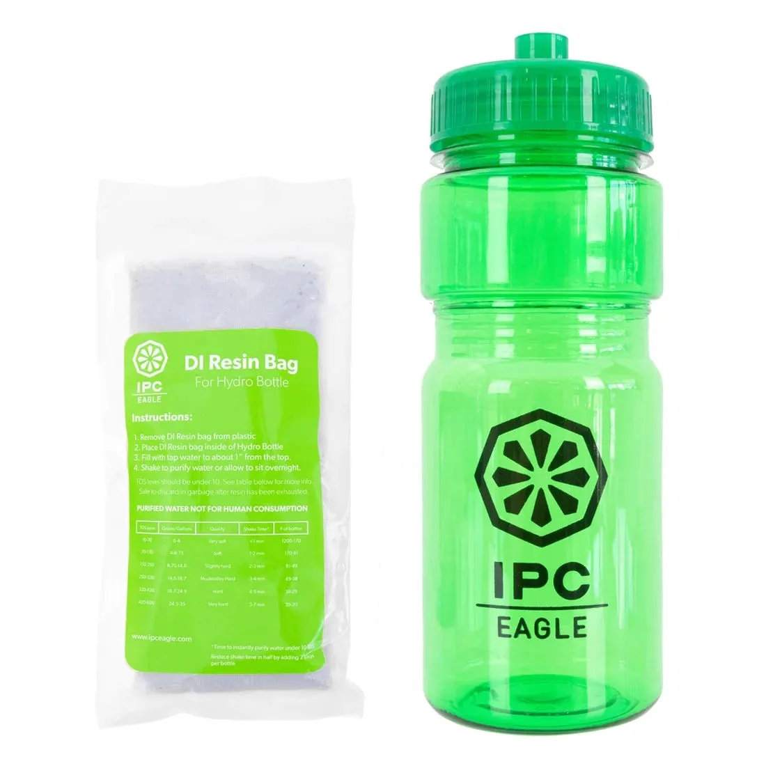 IPC Eagle Hydro Bottle Kit w/ DI Resin Filter Bag