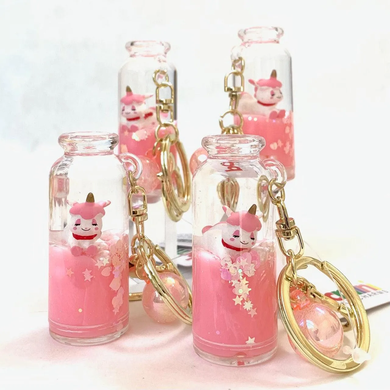 Keychains | Unicorn Love Boba Bottle Keyring| BC Mini