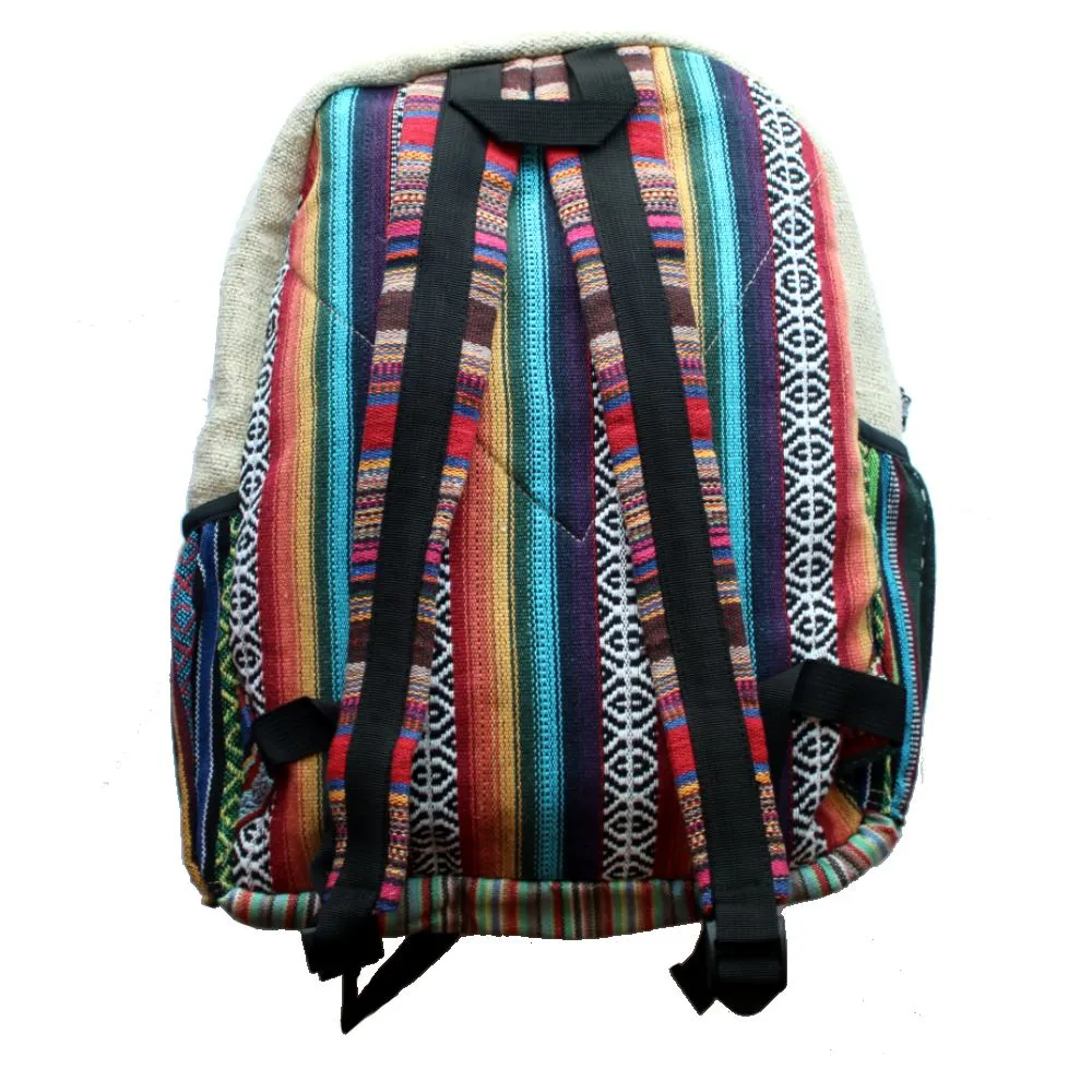 large hemp backpack