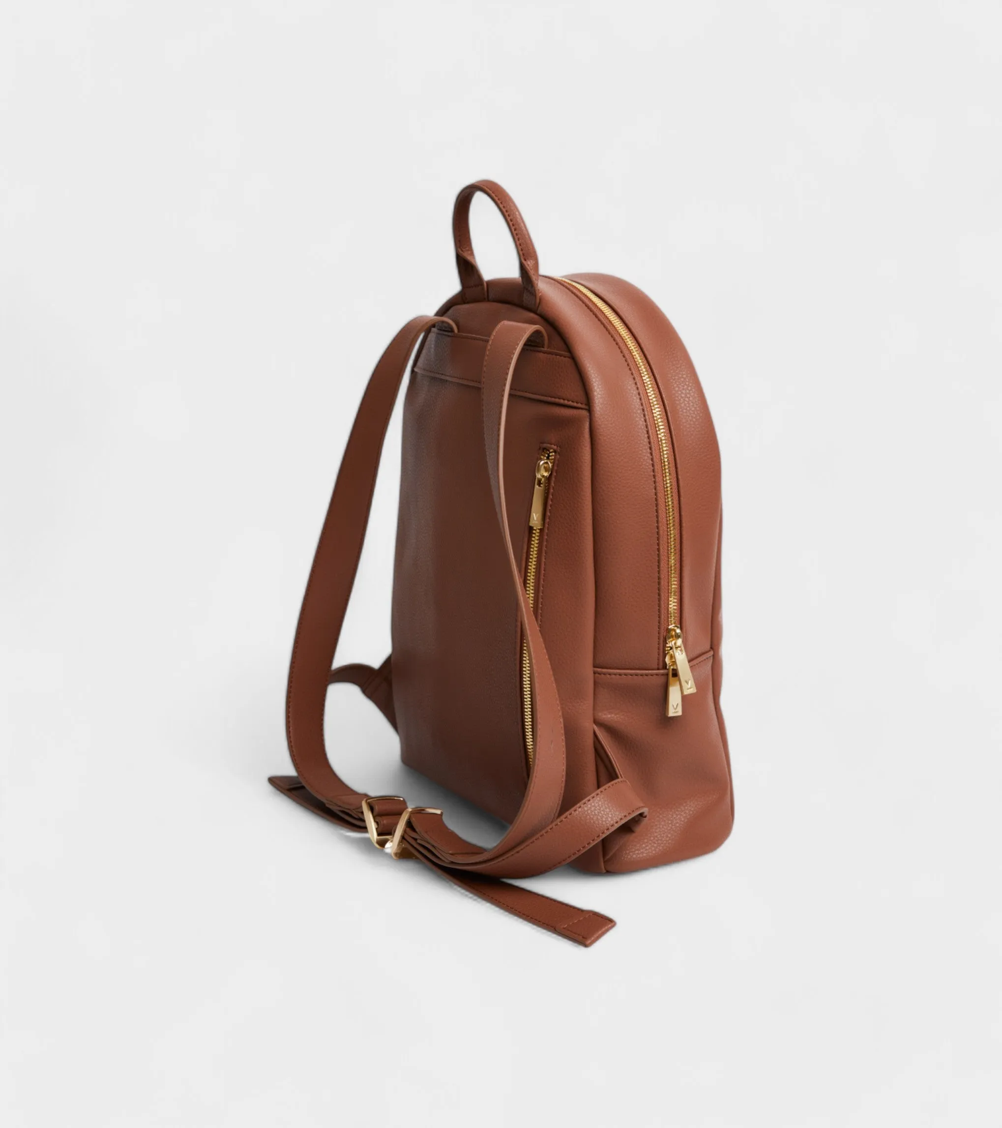 Laurie Vegan Bio-Based Bamboo Leather Backpack in Brown