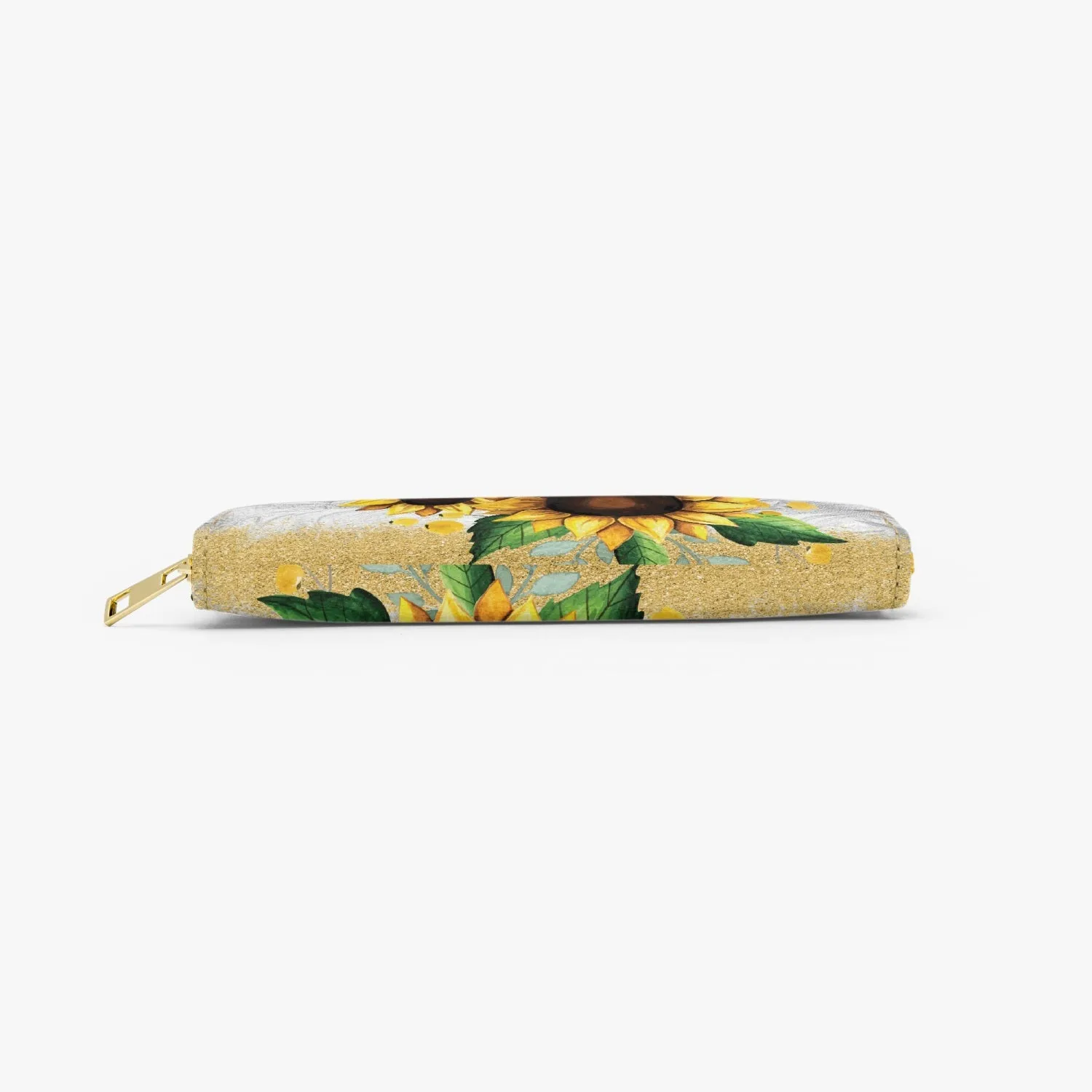 Long Type Zipper Purse, Sunflower, awd-1357