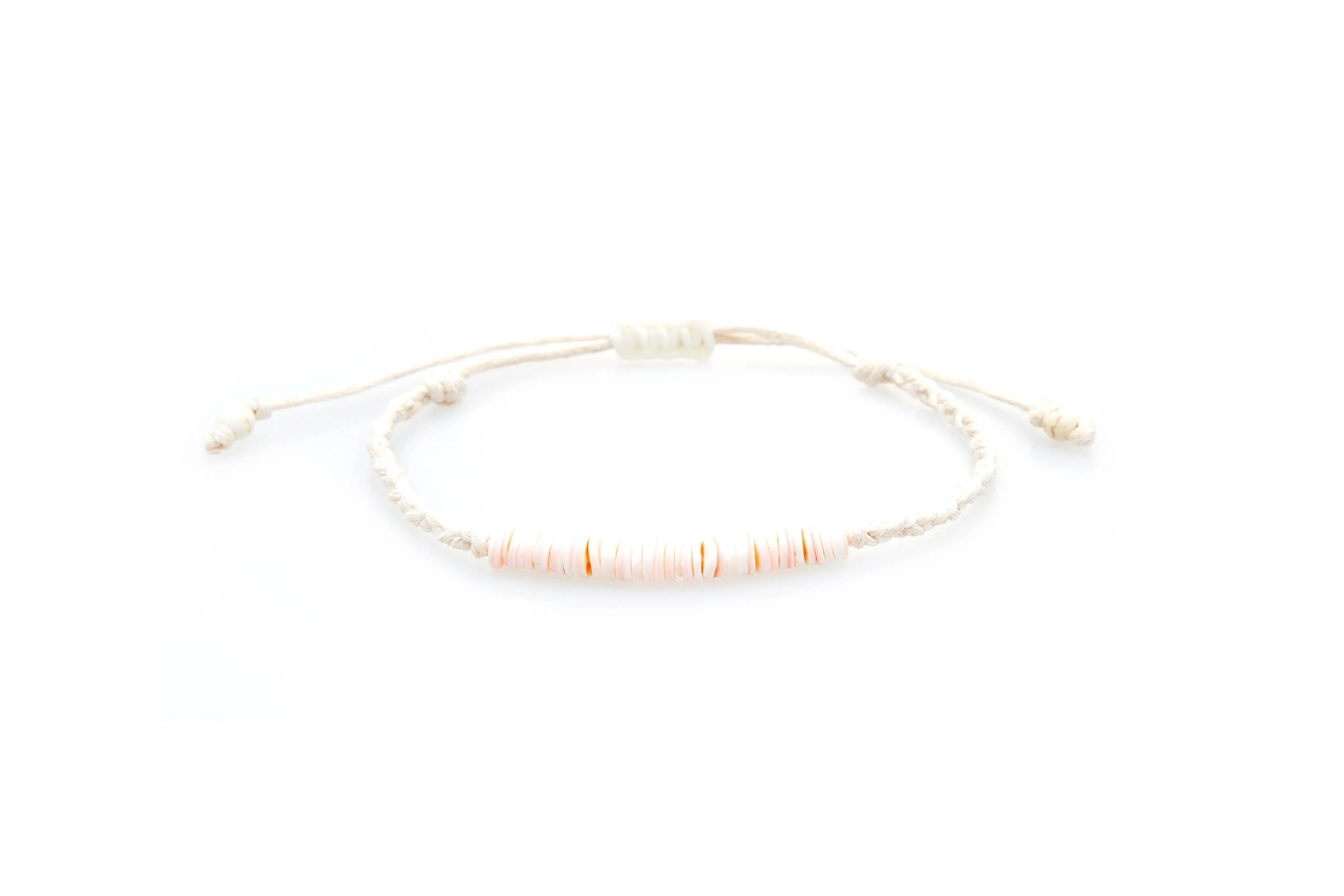 Lotus and Luna Lakey Braided Puka Bracelet