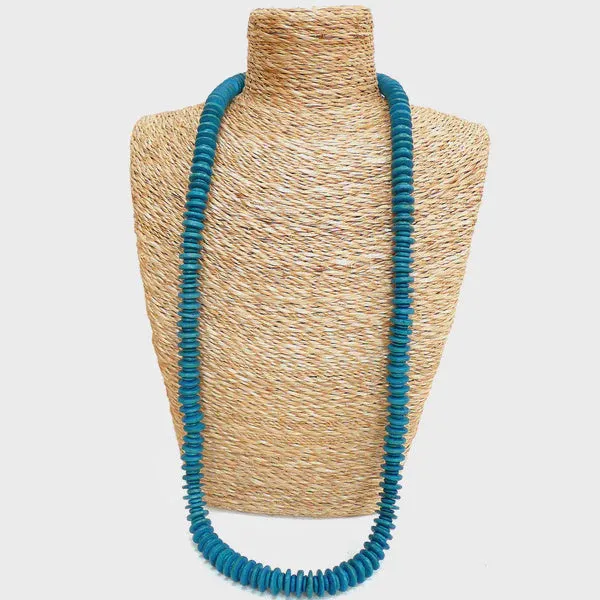 Lotusfeet Alternate Rope Necklace Denim Blue