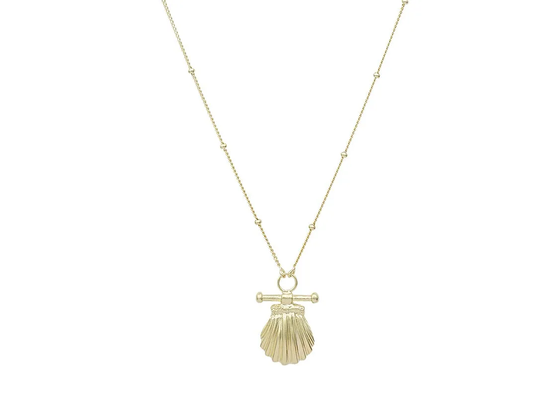 Mira Gold Shell Necklace