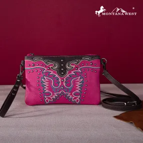 Montana West Embroidered Collection Clutch/Crossbody