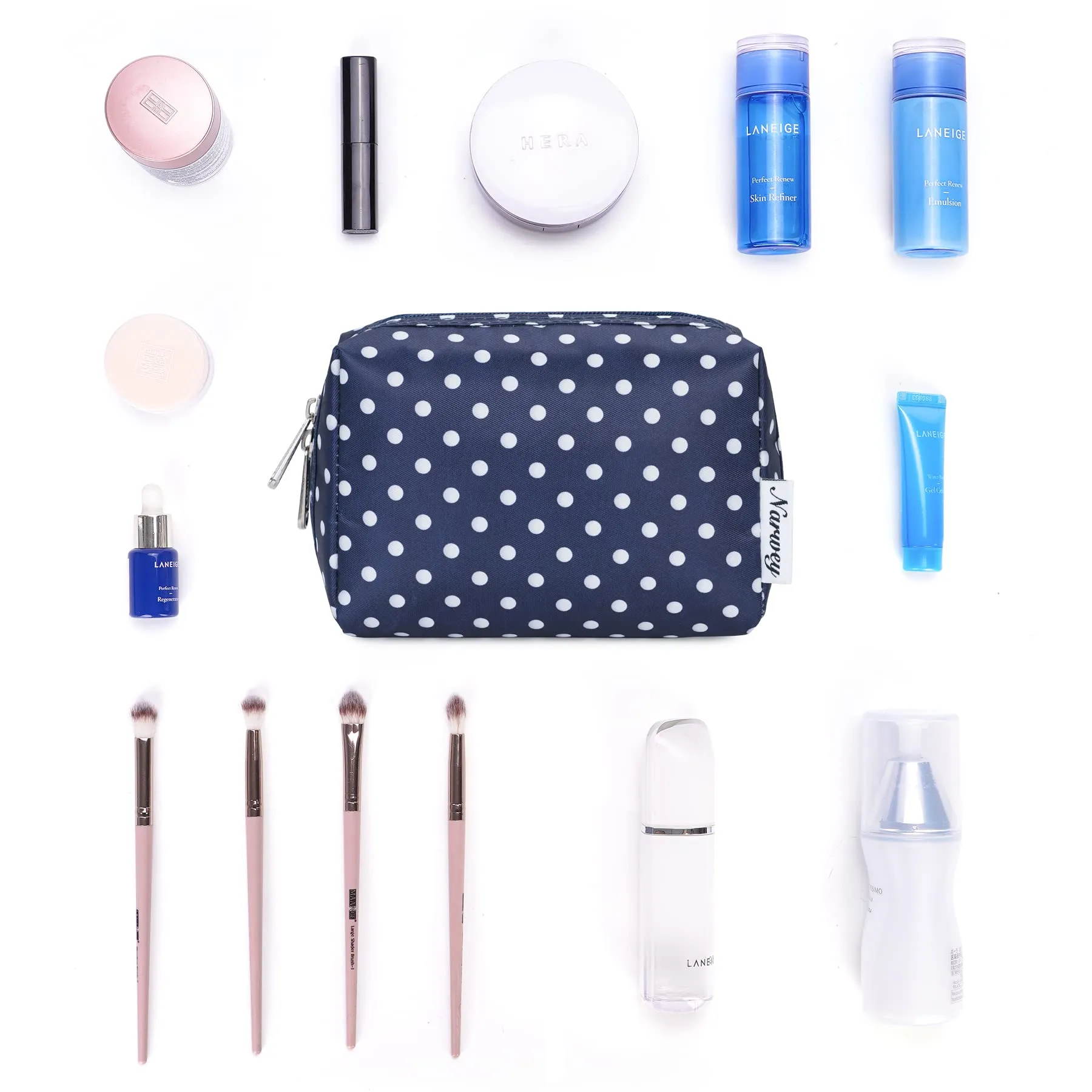 Narwey Travel Cosmetic Makeup Pouch For Women