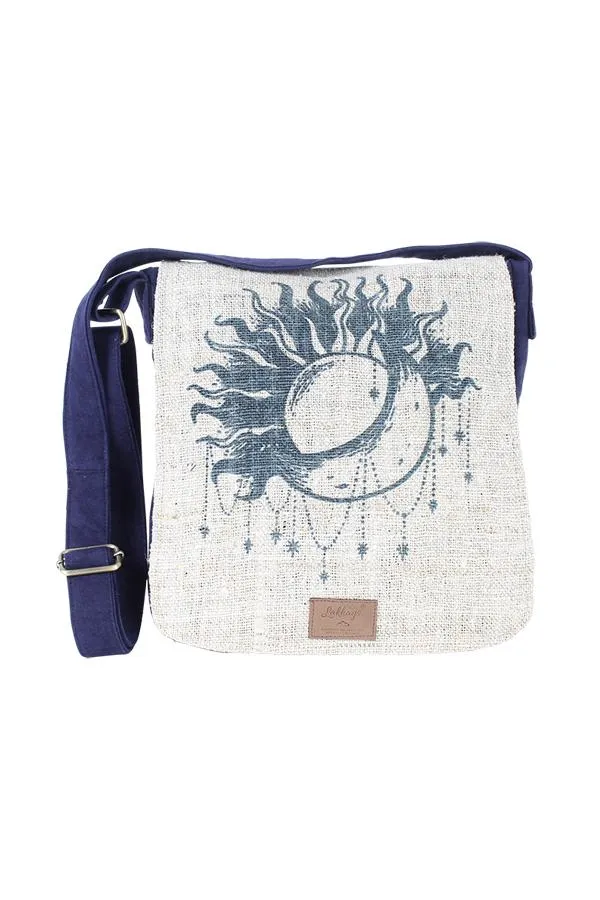 Natural Hemp-Cotton Eco Mandala hippie boho Cross body Messenger Bag sling Bag