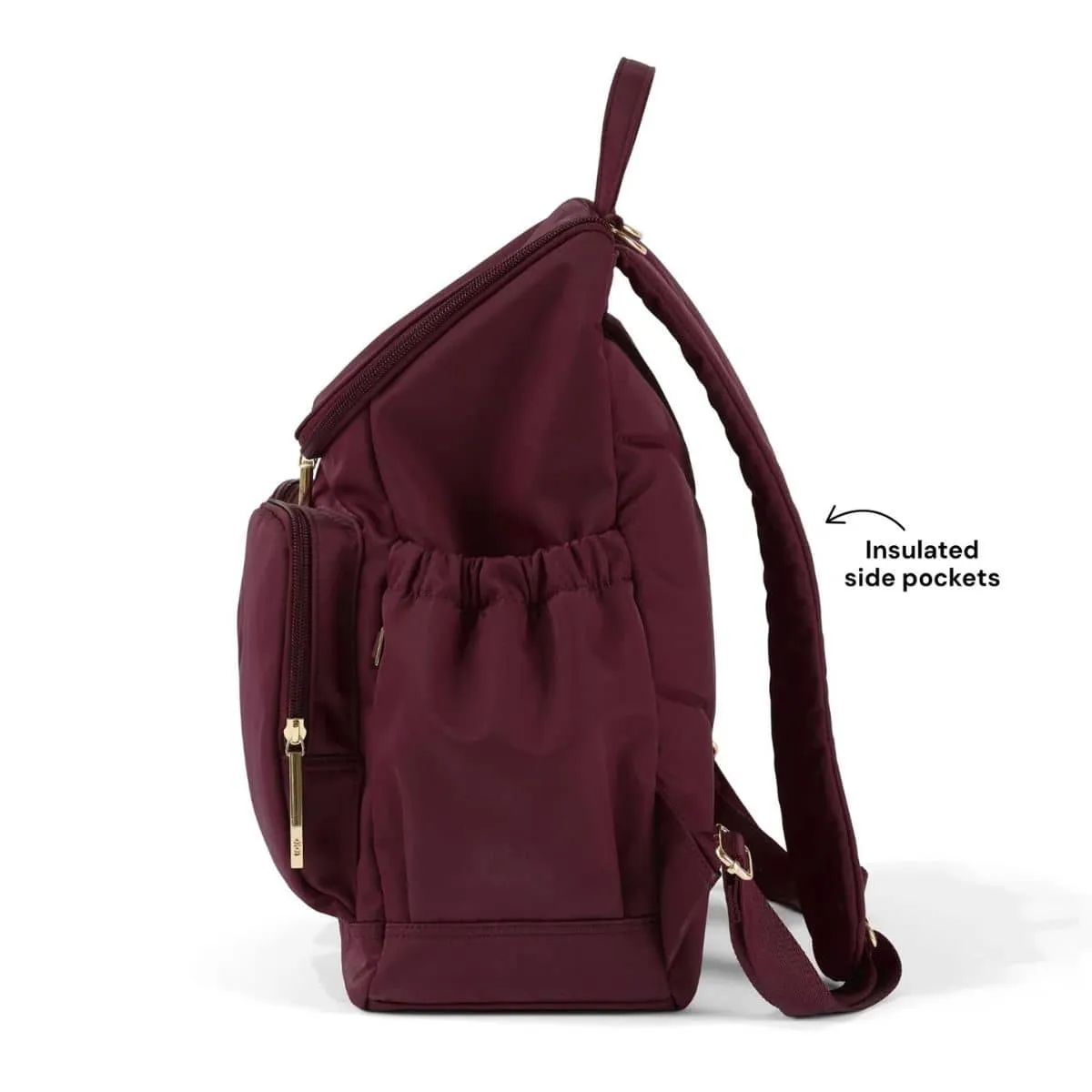 OiOi Nylon Nappy Backpack - Mulberry