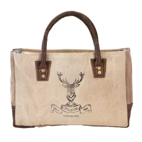 Original Vintage Deer Head Small Tote