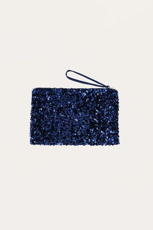 PART TWO DENIA SEQUIN CLUTCH BAG MIDNIGHT SAIL