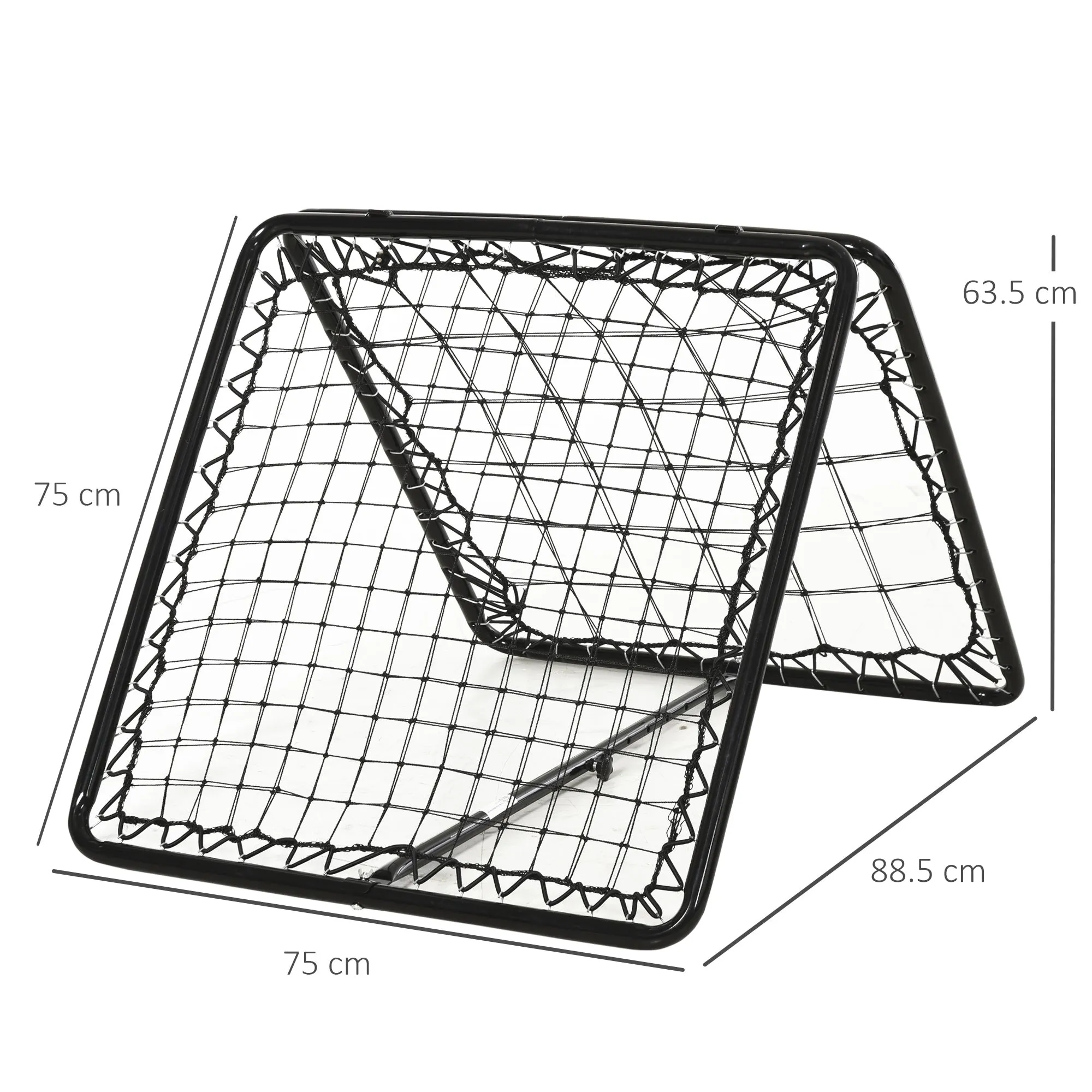 PE Mesh Double-Sided Outdoor Rebounder Net Black