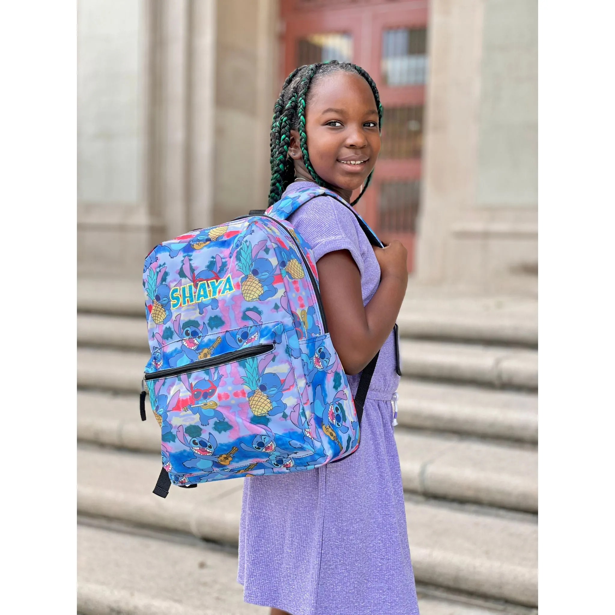 Personalized Embroidered 16 Inch Disney Stitch Backpack