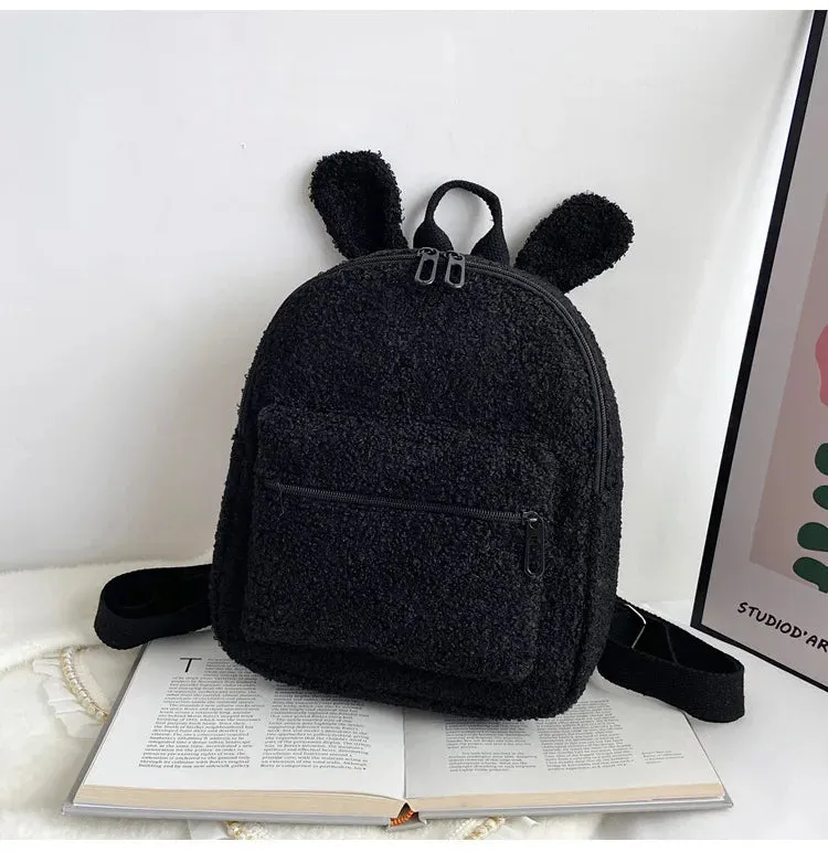 Personalized Embroidered Toddler Backpack Bag Lightweight Plush Bear Bag Kids Custom Name Backpack Gift for Boys Girls Ladies