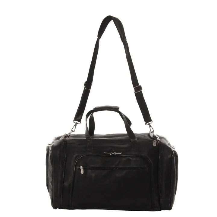 Piel Leather Multi Compartment Duffel Bag Assorted Colors