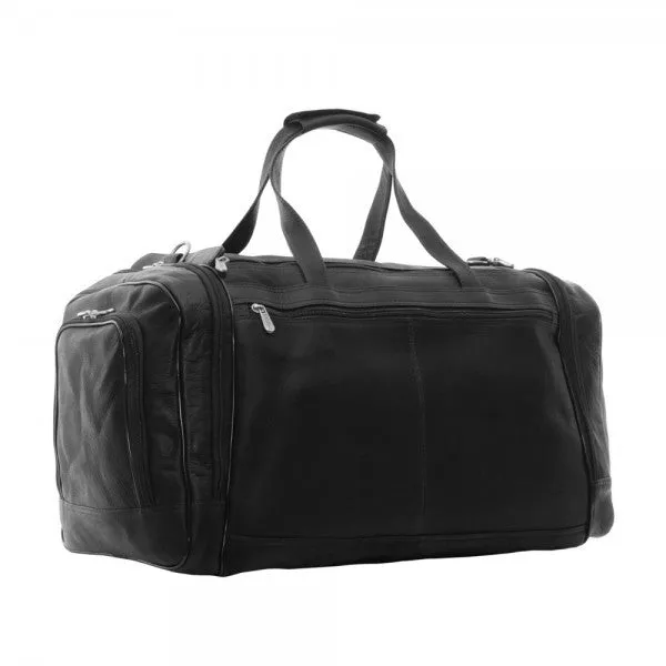 Piel Leather Multi Compartment Duffel Bag Assorted Colors