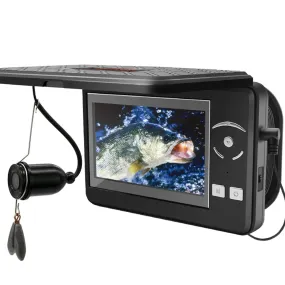 Portable Underwater Fishing Camera Waterproof 720P Fish Finder Camera with 4.3 Inch LCD Display for Ice Lake Sea Boat Fishing