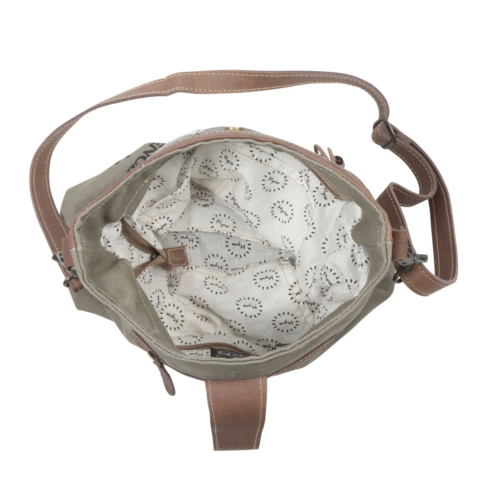 Psychedelic Grey Shoulder Bag