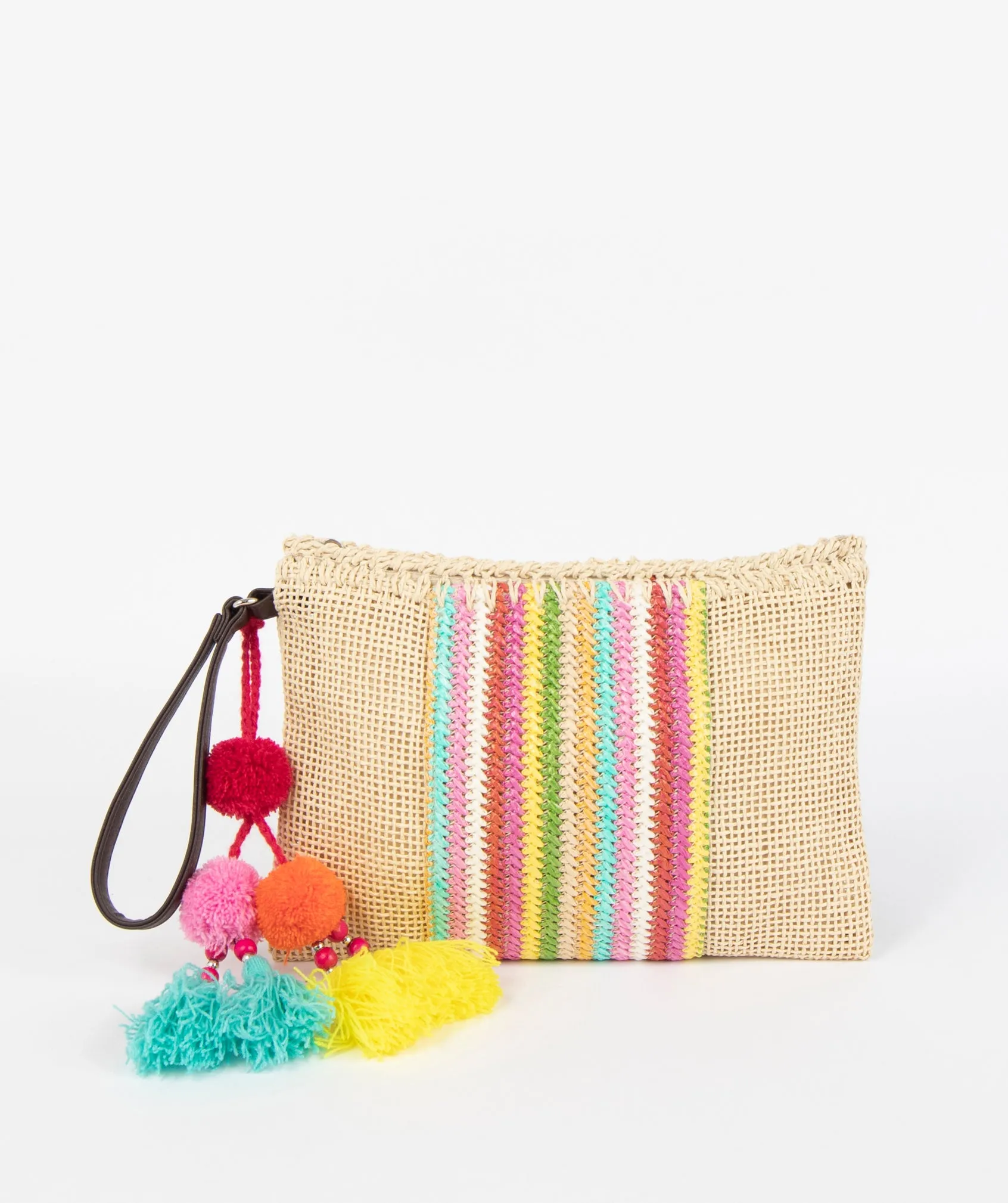 Rainbow Clutch - Natural