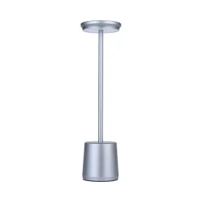 Rechargeable Metal Touch Table Lamp | Grey