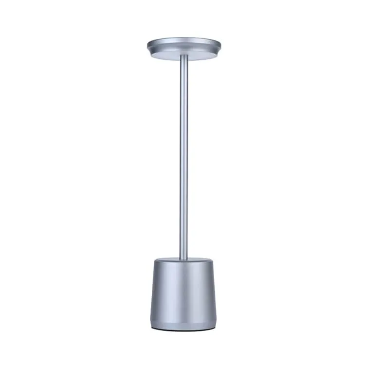 Rechargeable Metal Touch Table Lamp | Grey