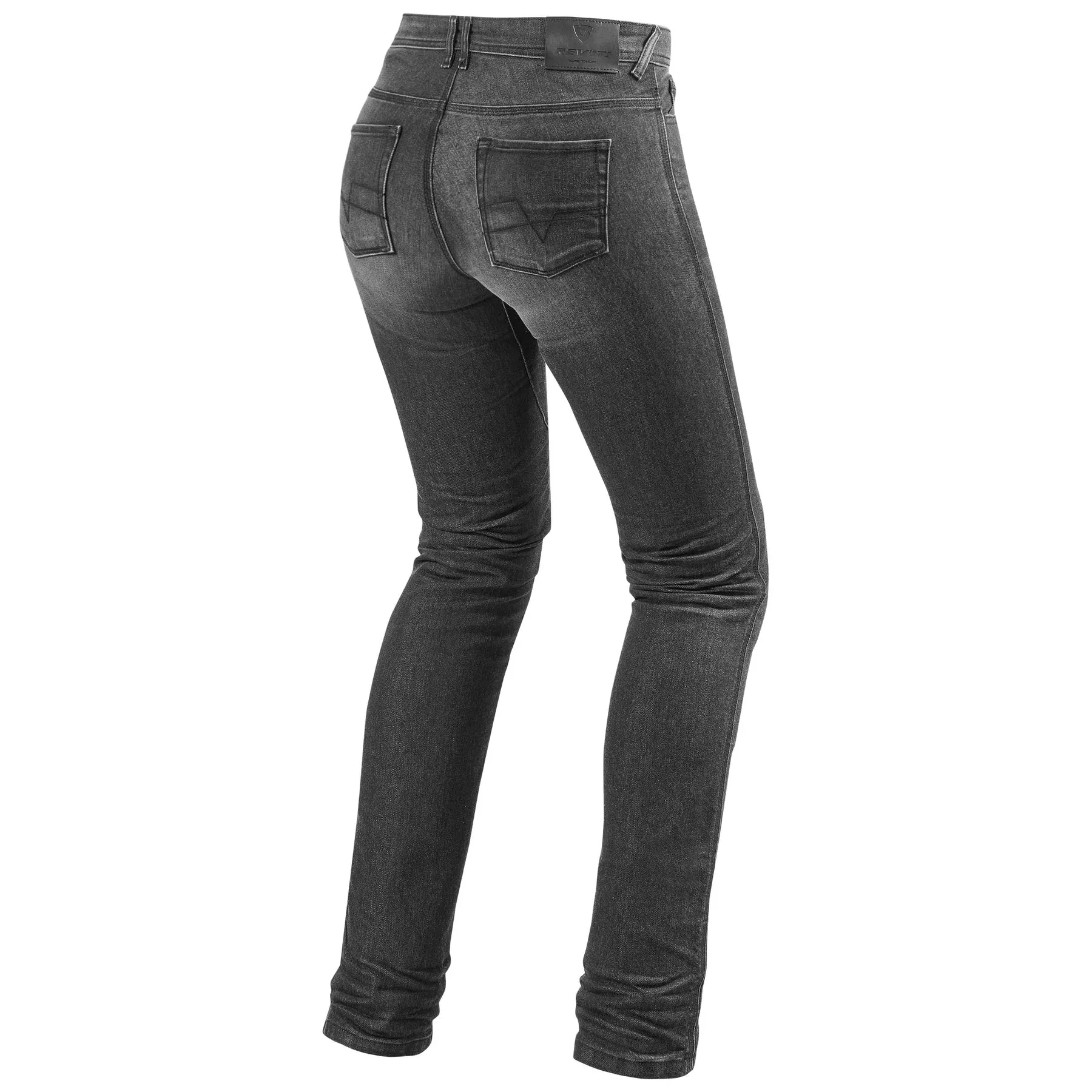 REV'IT! Women's Madison 2 RF Motorcycle Jeans Dark Grey Wash